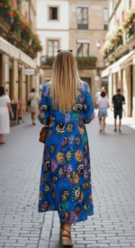 VESTIDO OJOS LARGO - Imagen 3