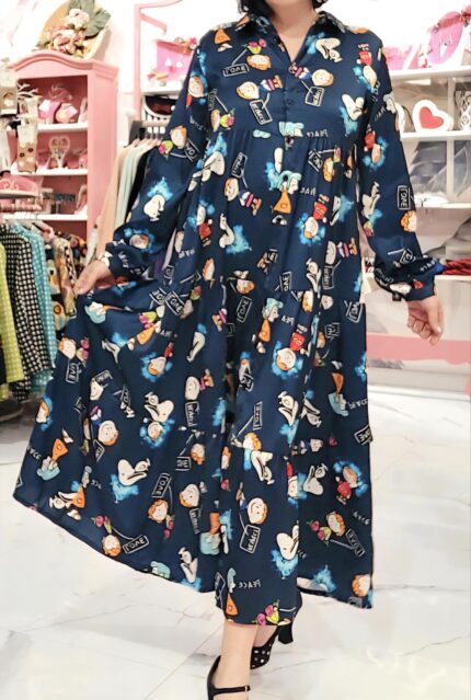 VESTIDO LARGO SNOOPY