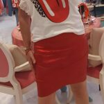 MINIFALDA TUBO METALIZADA