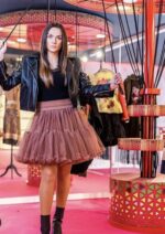 MINI FALDA TUL ROSADO