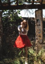 MINI FALDA TUL ROJO - Imagen 3