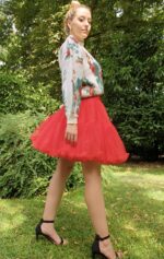 MINI FALDA TUL ROJO - Imagen 5