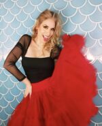 MINI FALDA TUL BURDEOS - Imagen 2