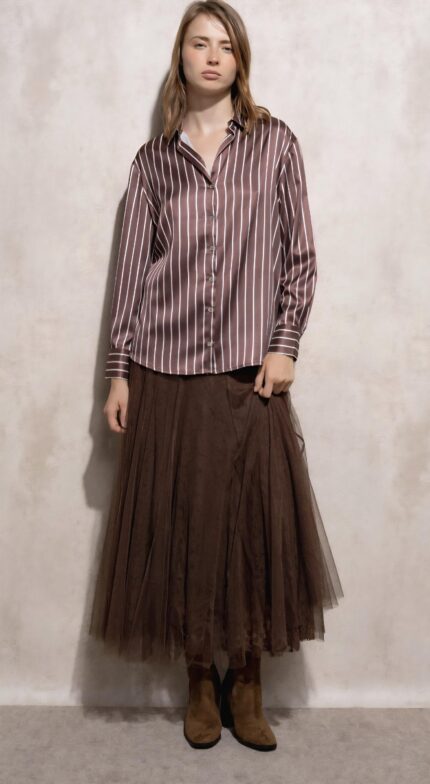 FALDA VERONA CHOCOLATE