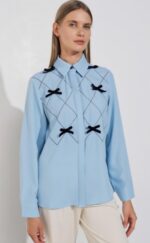 CAMISA COQUETA AZUL - Imagen 3