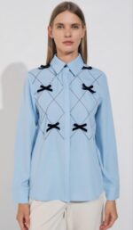 CAMISA COQUETA AZUL - Imagen 2