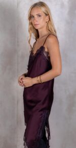 VESTIDO AUREA BURDEOS - Imagen 3