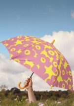 PARAGUAS FLOWERS PINK - Imagen 2