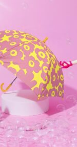 PARAGUAS FLOWERS PINK