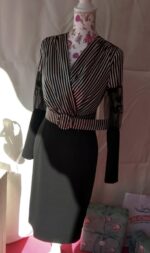 VESTIDO MULTI RAYAS CORTO - Imagen 3