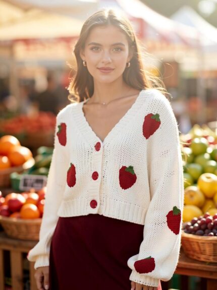 CARDIGAN FRESAS