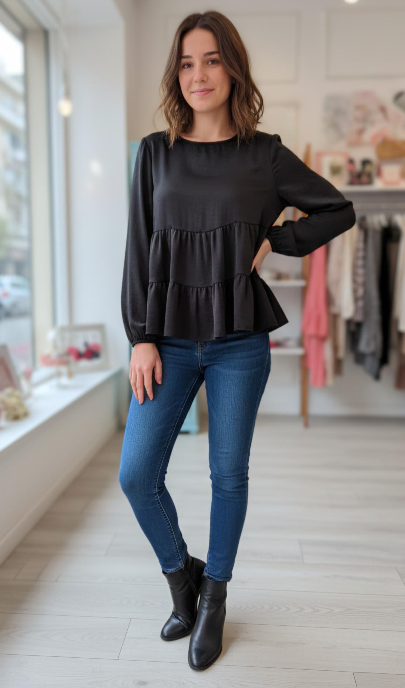 1767876507042 BLUSA CAMPAY NEGRO - Imagen 1
