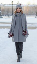 CONJUNTO GORRO/BUF/GUANTES GRIS