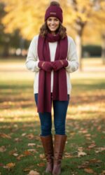 CONJUNTO BURDEOS CARAMELO