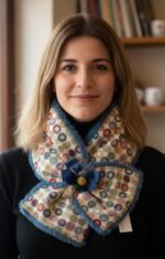 CUELLO PLUMA Y COLLAR CIRCULOS