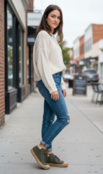 DEPORTIVA BOTÍN D. ALGODÓN VERDE