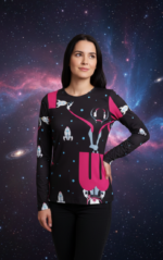 CAMISETA CUELLO REDONDO ESPACIAL - Imagen 3