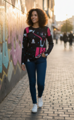 CAMISETA CUELLO REDONDO ESPACIAL