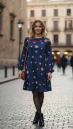 VESTIDO SATÉN MUÑEQUITAS