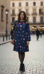 VESTIDO SATÉN MUÑEQUITAS - Imagen 2