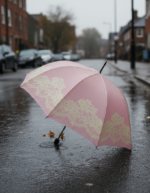 PARAGUAS VINTAGE ROSA - Imagen 4