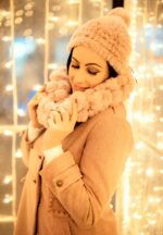 CONJUNTO GORRO/BUFANDA ROSA - Imagen 3