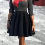VESTIDO MOÑA ROJA