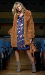 VESTIDO ANIMAL PRINT AZUL - Imagen 3