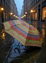 PARAGUAS LUNAR ARCOIRIS - Imagen 2