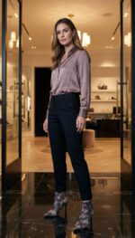 BOTIN TERCIOPELO CALADO - Imagen 2