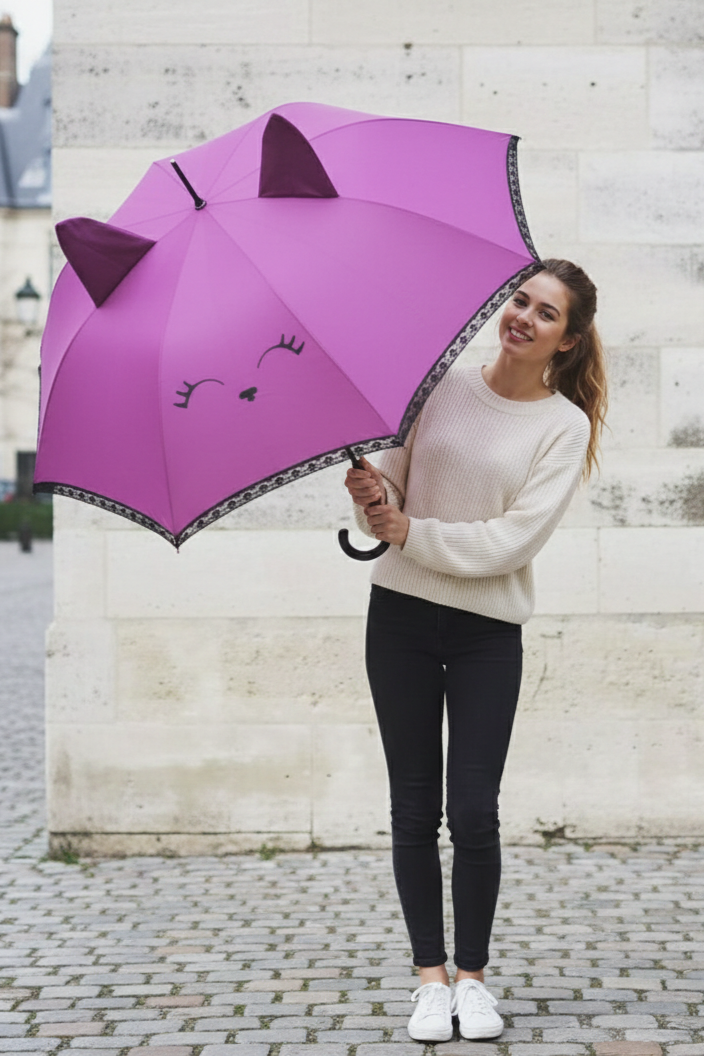 1770243092614 PARAGUAS VACAT FUCSIA - Imagen 1