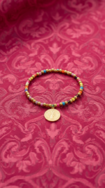 PULSERA MULTICOLOR MEDALLA - Imagen 3