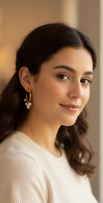 PENDIENTES ARITO PERLAS - Imagen 3