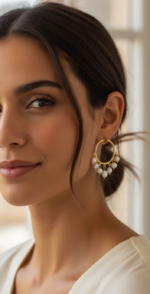 PENDIENTES ARITO PERLAS