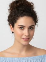 PENDIENTES ESTRELLA Y ARO PLATEADO