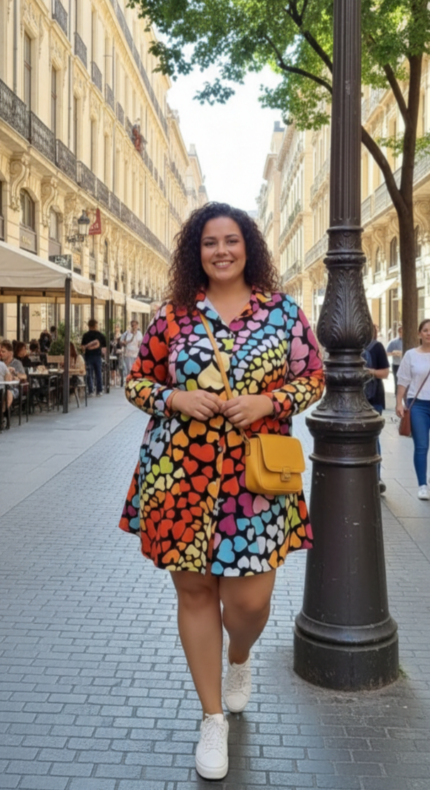 VESTIDO MULTI CORAZONES