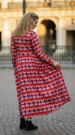 VESTIDO LARGO RASO LATAS - Imagen 2