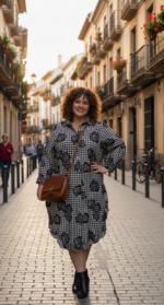 VESTIDO VOLANTE ROSAS