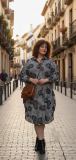 VESTIDO VOLANTE ROSAS - Imagen 2