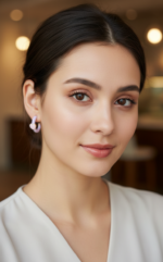 PENDIENTES MEDIO ARO CORAZON - Imagen 3