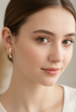 PENDIENTES MEDIO ARO CORAZON - Imagen 5