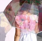 PARAGUAS FLORAL TRANSPARENTE - Imagen 4