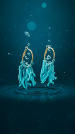 PENDIENTE ARO OCEAN TURQUESA - Imagen 3