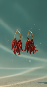 PENDIENTES ARO OCEAN ROJO - Imagen 3