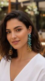 PENDIENTES OCEAN TURQUESA