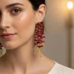 PENDIENTES OCEAN ROJO