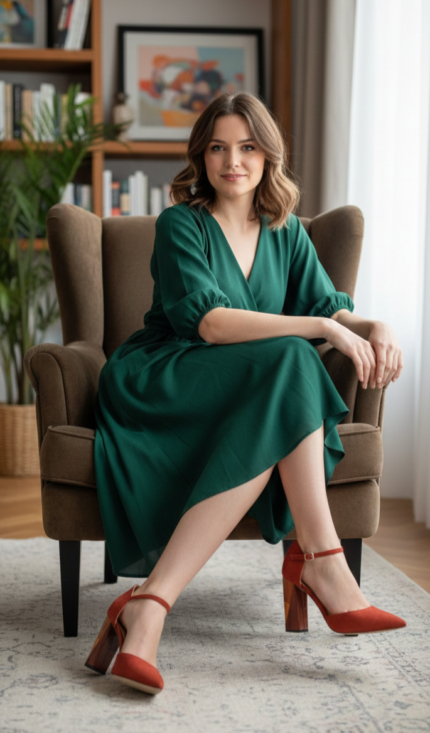 ZAPATO SALON TACON TRICOLOR TEJA