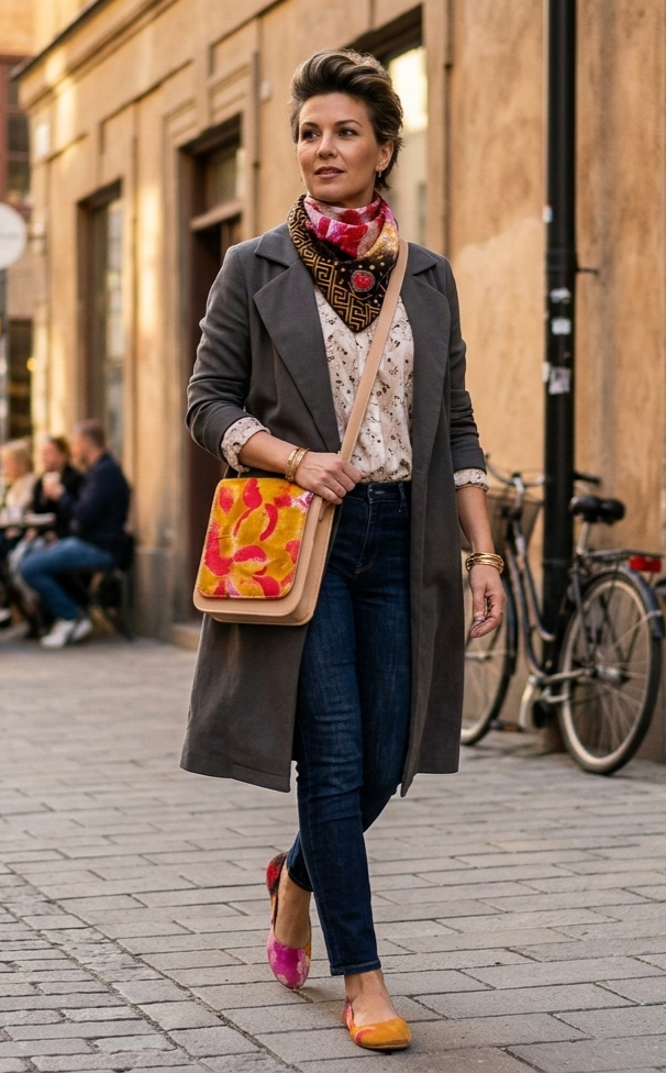 1772735934159 MANOLETINAS+BOLSO+PAÑUELO NARANJA - Imagen 1