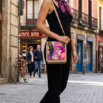 MANOLETINAS+BOLSO+PAÑUELO FUCSIA