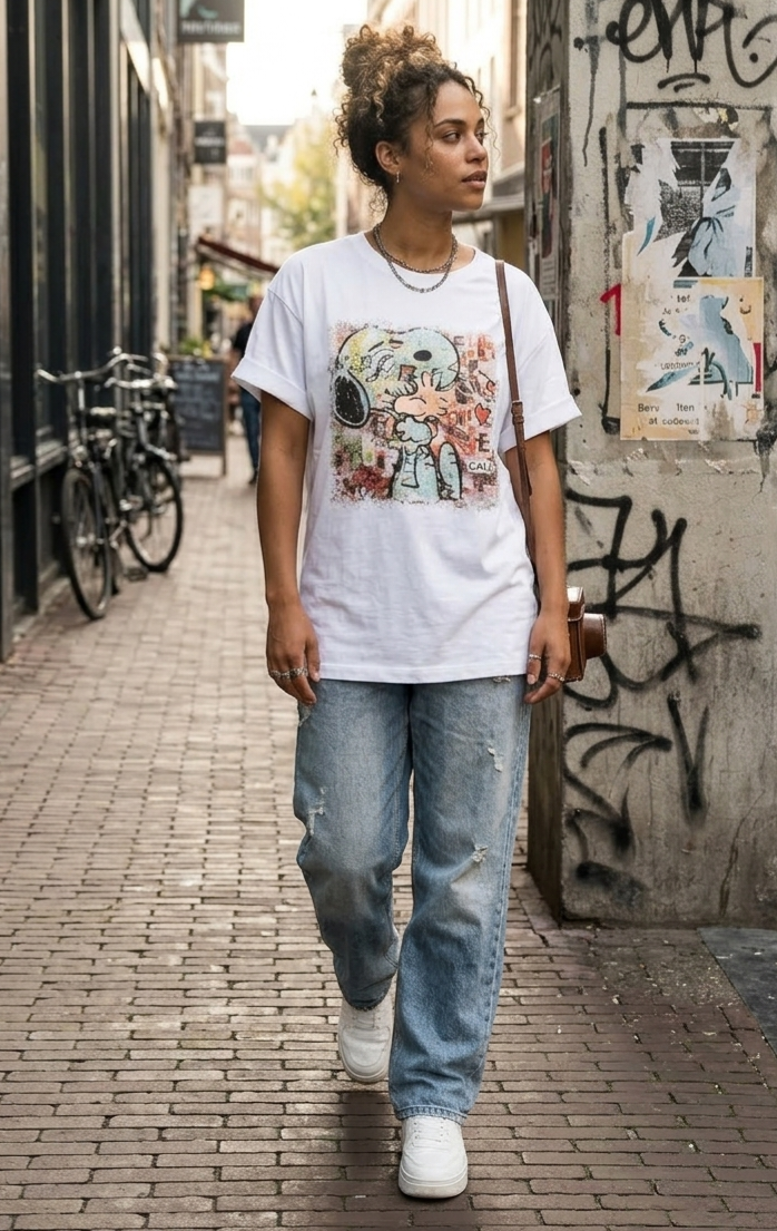 1773841601612 CAMISETA SNOOPY GRAFITI - Imagen 1